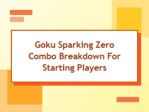 Goku Sparking Zero Basic Combo Guide