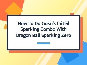 Master Goku's Sparking Combo Fundamentals