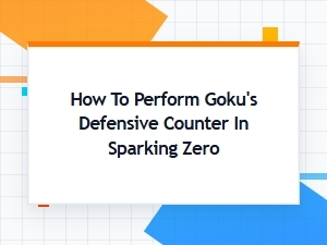 Goku's Defensive Counter in Sparking Zero